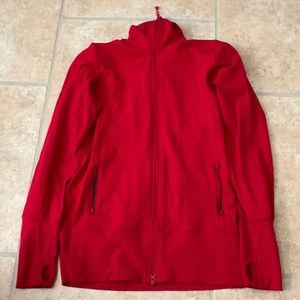 Lululemon In Stride Red Currant Zip Up Jacket 8